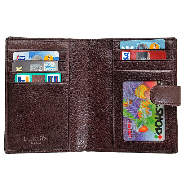 Обложка для паспорта/автодок из натуральной кожи Dr. Koffer