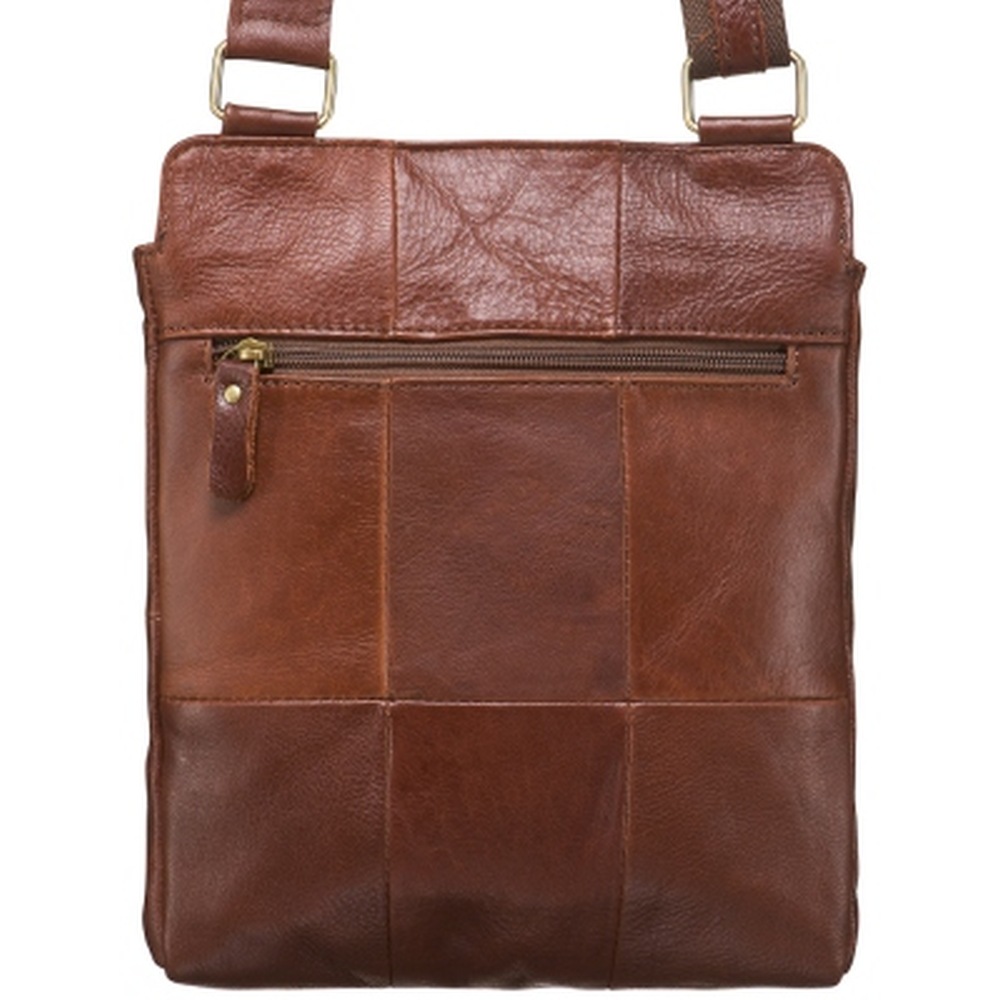 Сумка через плечо Dr.Koffer из натуральной кожи коричневая