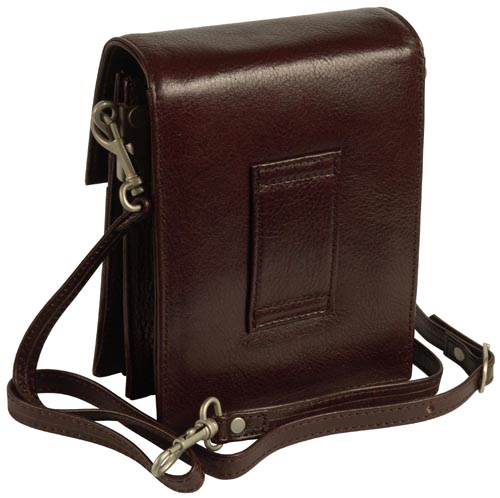 Сумка через плечо Dr.Koffer из натуральной кожи коричневая