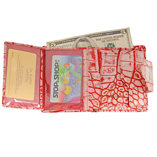 Розовое портмоне с перламутром Dr.Koffer X510140-73-12