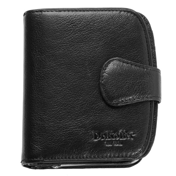 Кошелек Dr.Koffer из натуральной кожи черный