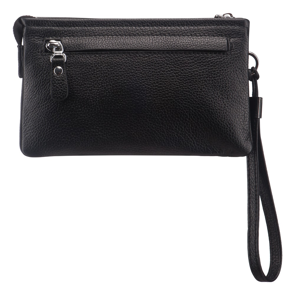 Сумка барсетка из натуральной кожи Dr. Koffer черная