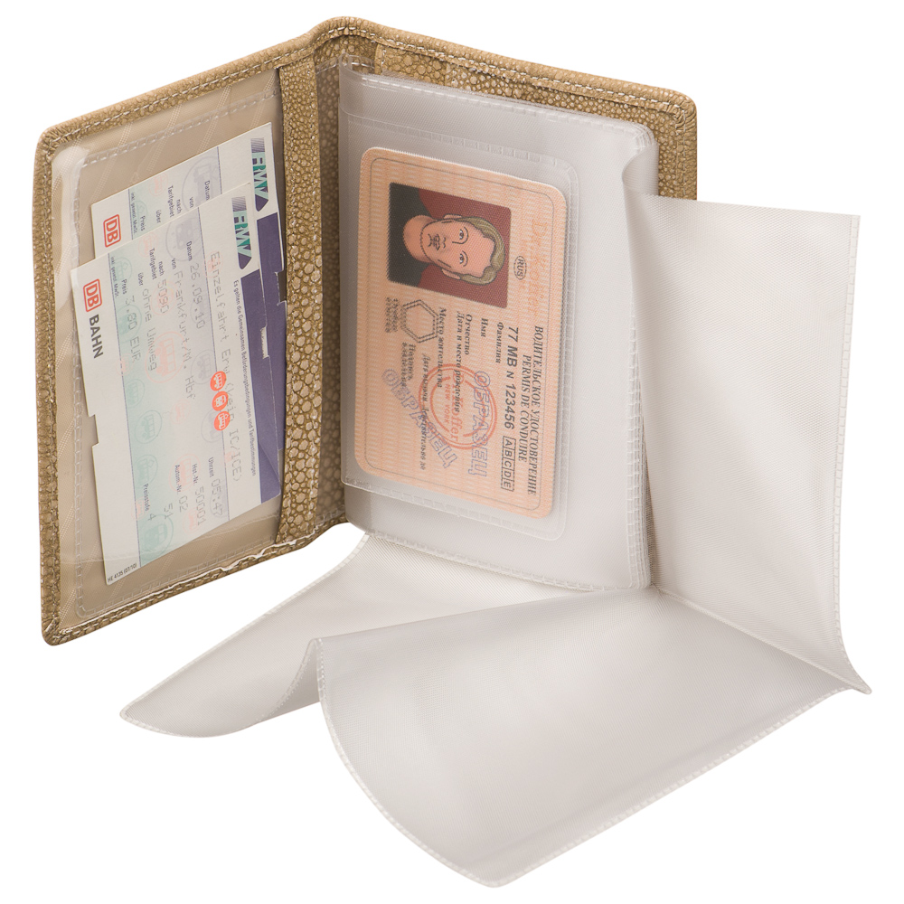 Обложка для паспорта/автодок из натуральной кожи Dr. Koffer