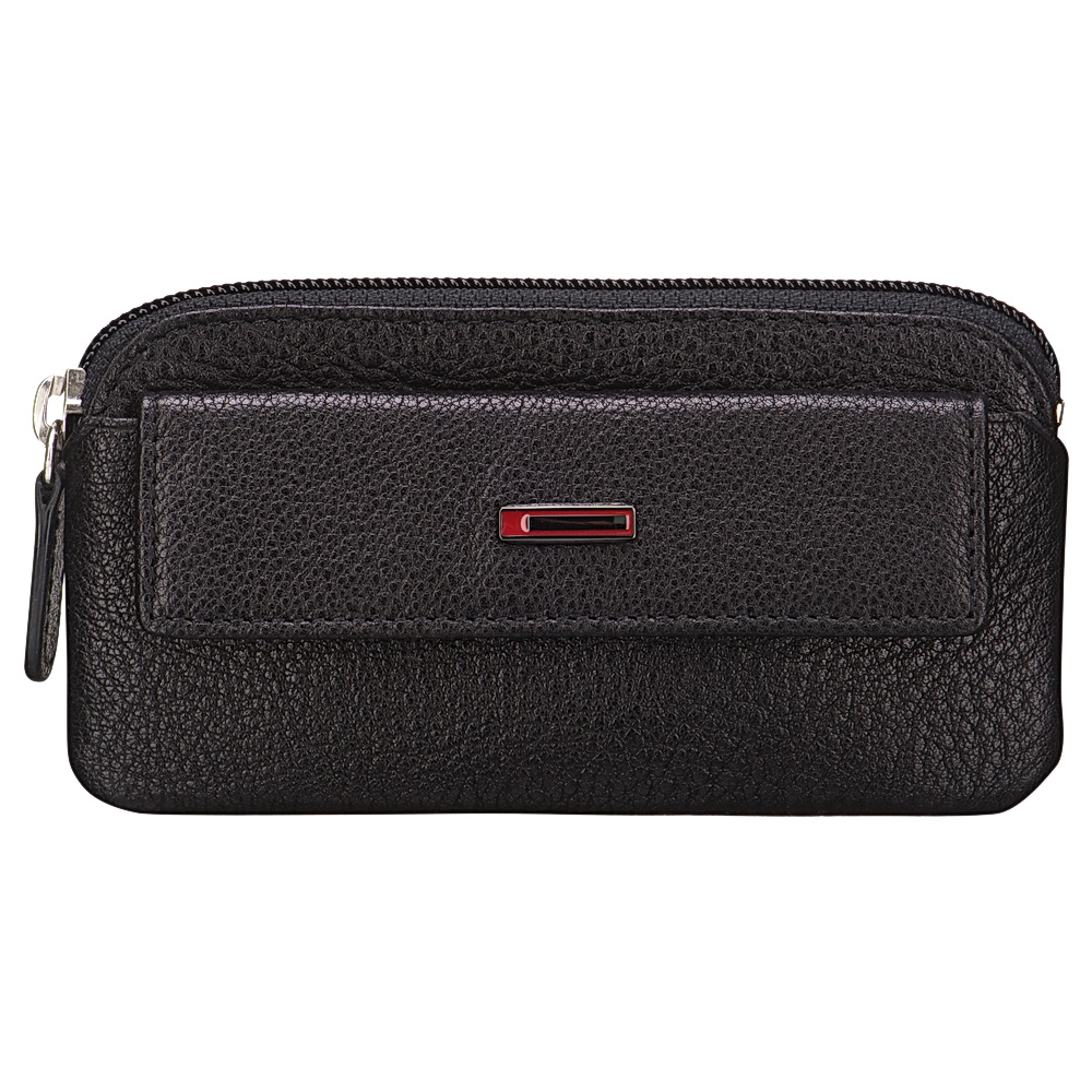 Ключница Dr.Koffer из натуральной кожи черная