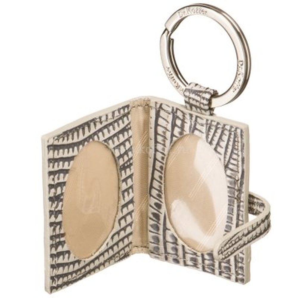 Брелок Dr. Koffer из натуральной кожи серый