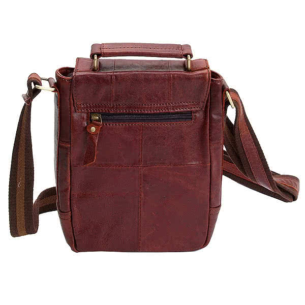 Коричневая сумка с ручкой и съемным плечевым ремнем Dr.Koffer 103112-21-09