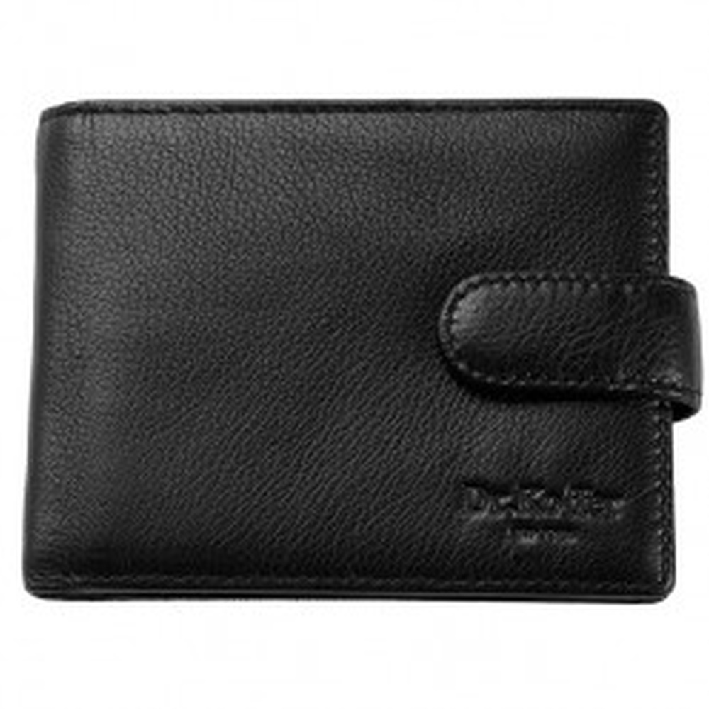 Портмоне Dr.Koffer из натуральной кожи черное