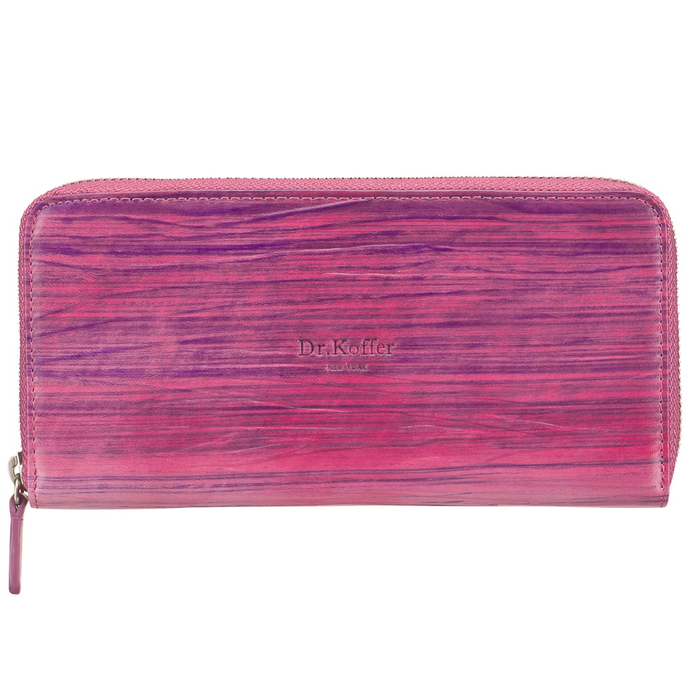 Портмоне Dr.Koffer из натуральной кожи фиолетовое