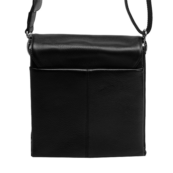 Сумка через плечо Dr.Koffer из натуральной кожи черная