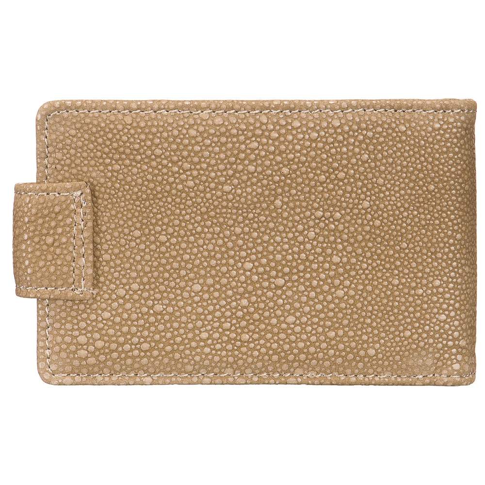 Визитница Dr.Koffer из натуральной кожи бежевая