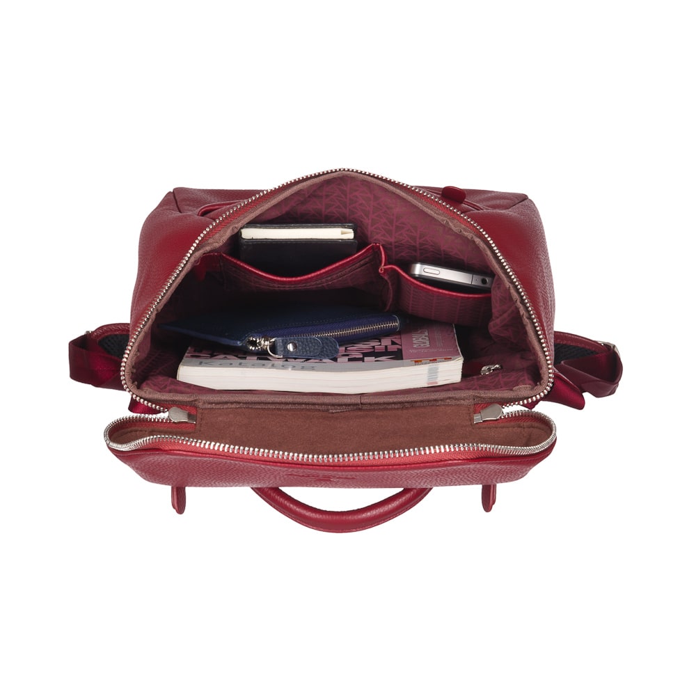 Рюкзак Dr.Koffer из натуральной кожи бордовый