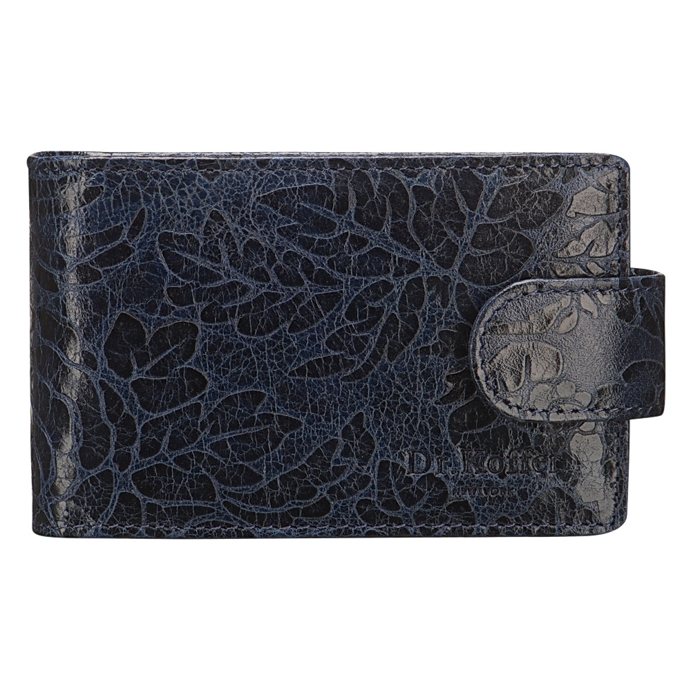 Визитница Dr.Koffer из натуральной кожи синяя