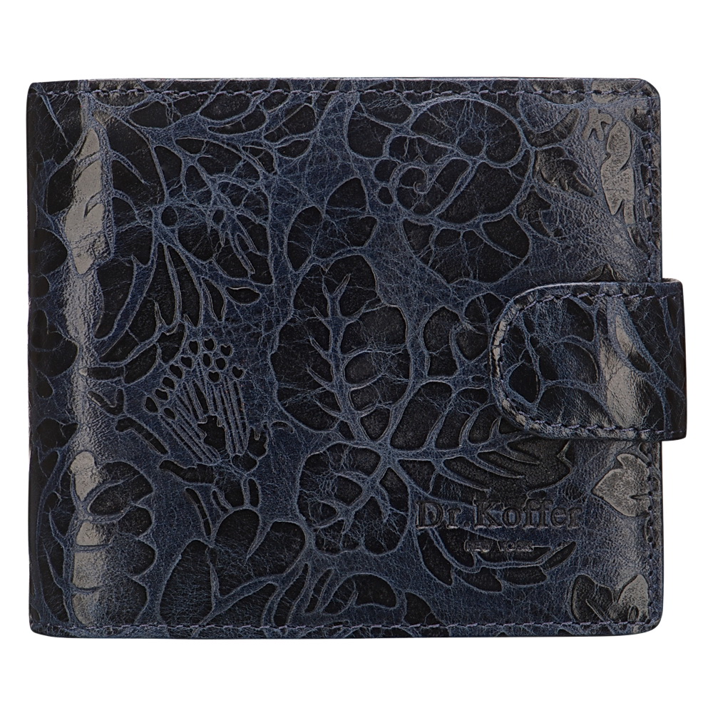 Портмоне Dr.Koffer из натуральной кожи синее