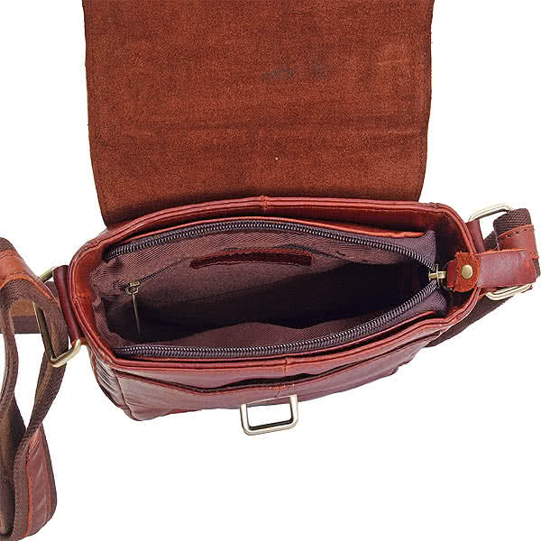 Коричневая сумка с ручкой и съемным плечевым ремнем Dr.Koffer 103112-21-09