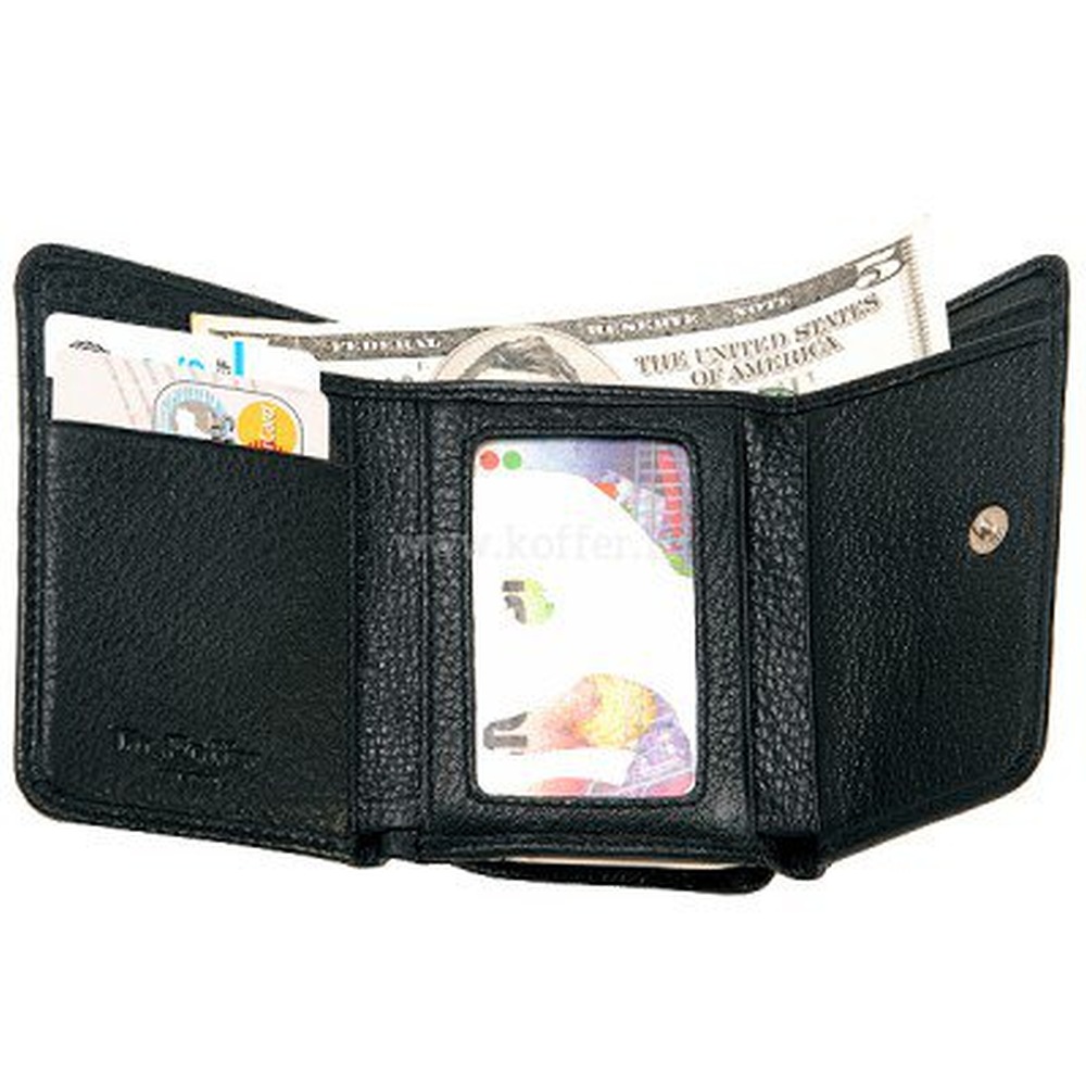 Кошелек Dr.Koffer из натуральной кожи черный