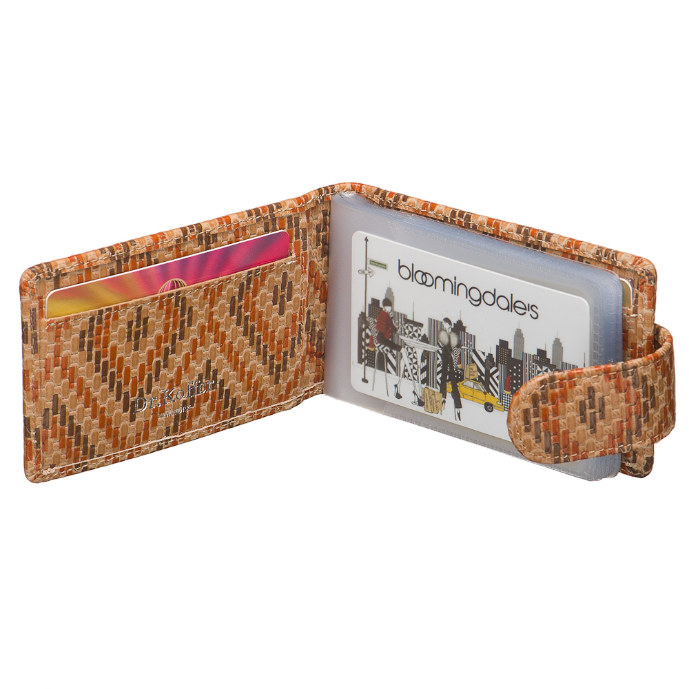 Визитница Dr.Koffer из натуральной кожи светло-коричневая