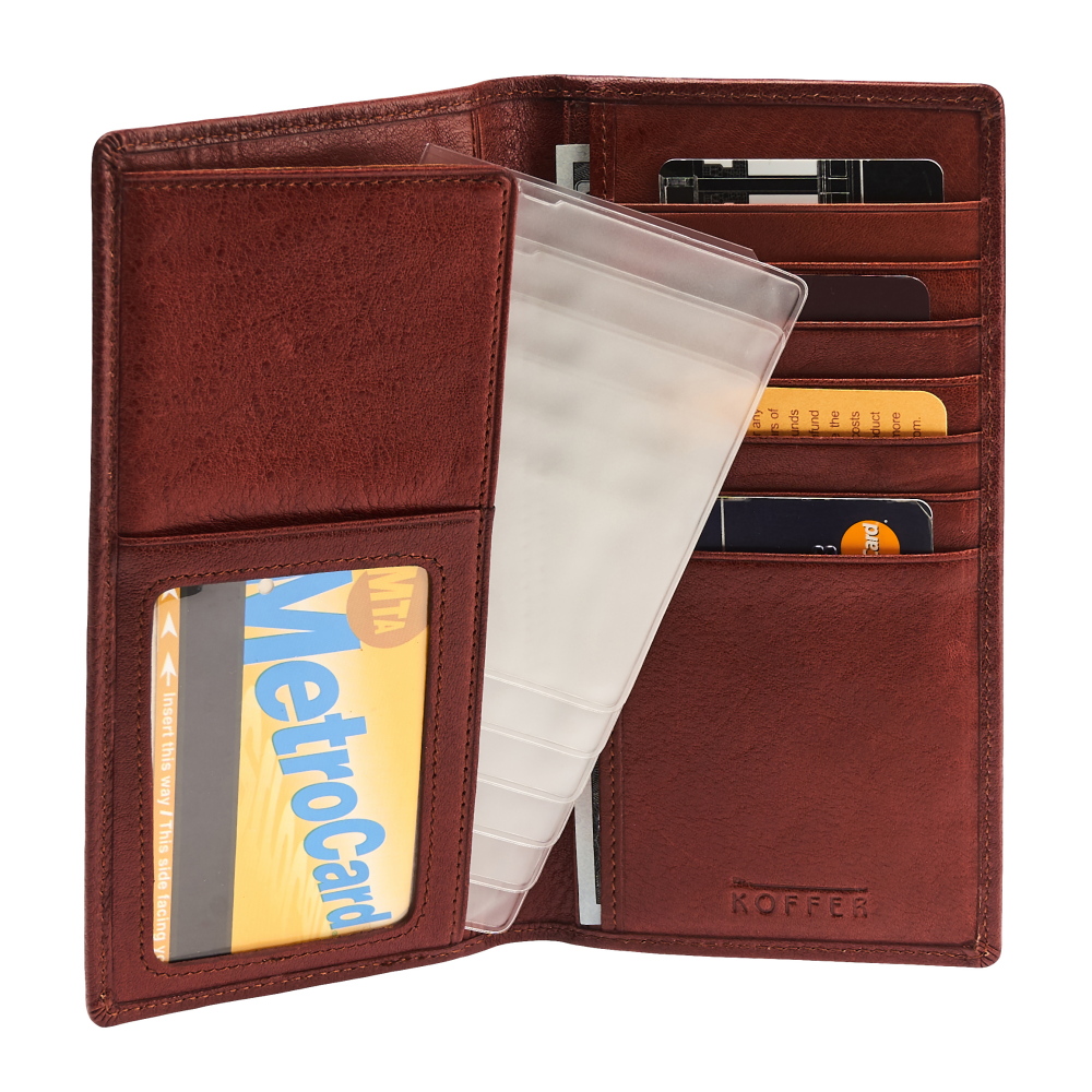 Портмоне Dr.Koffer из натуральной кожи светло-коричневое