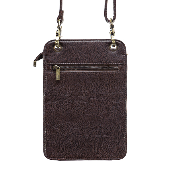 Сумка через плечо Dr.Koffer из натуральной кожи коричневая