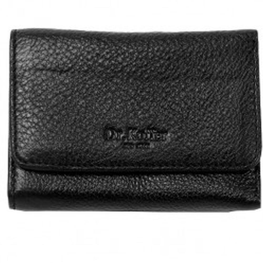 Кошелек Dr.Koffer из натуральной кожи черный