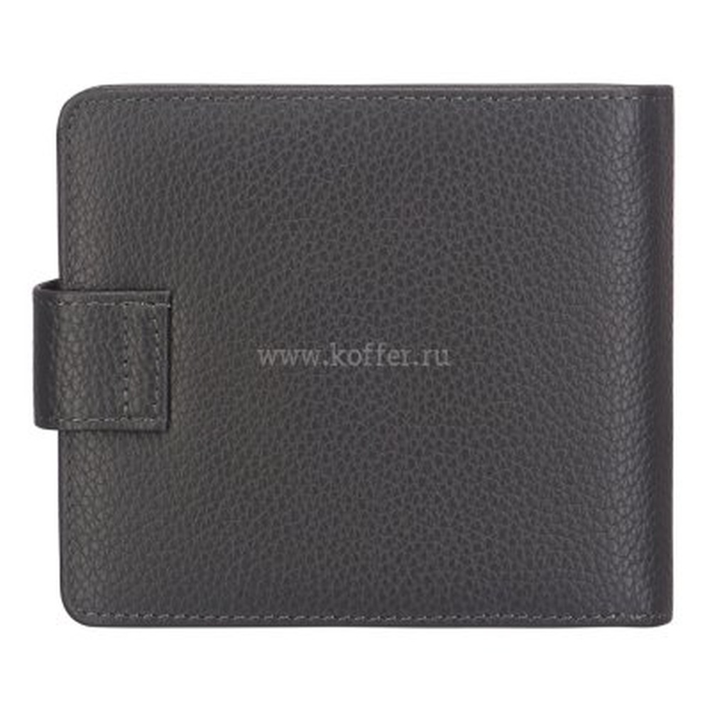 Портмоне Dr.Koffer из натуральной кожи серое