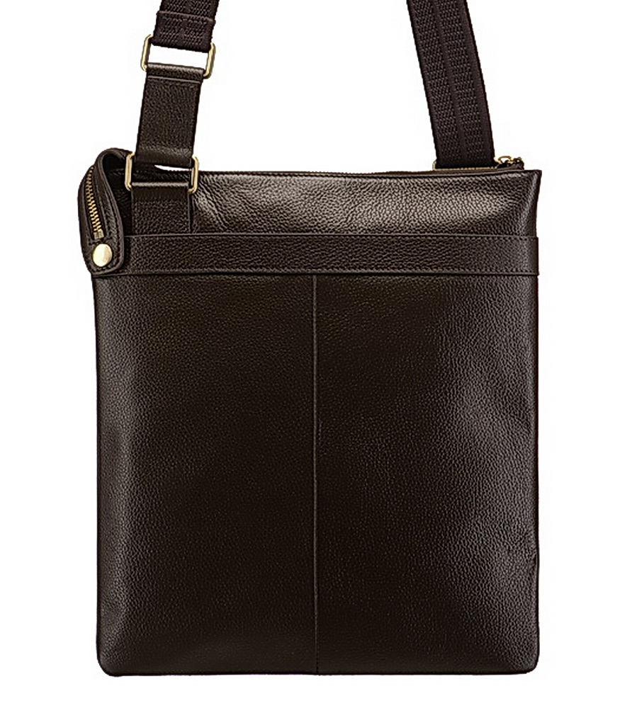 Сумка через плечо Dr.Koffer из натуральной кожи коричневая