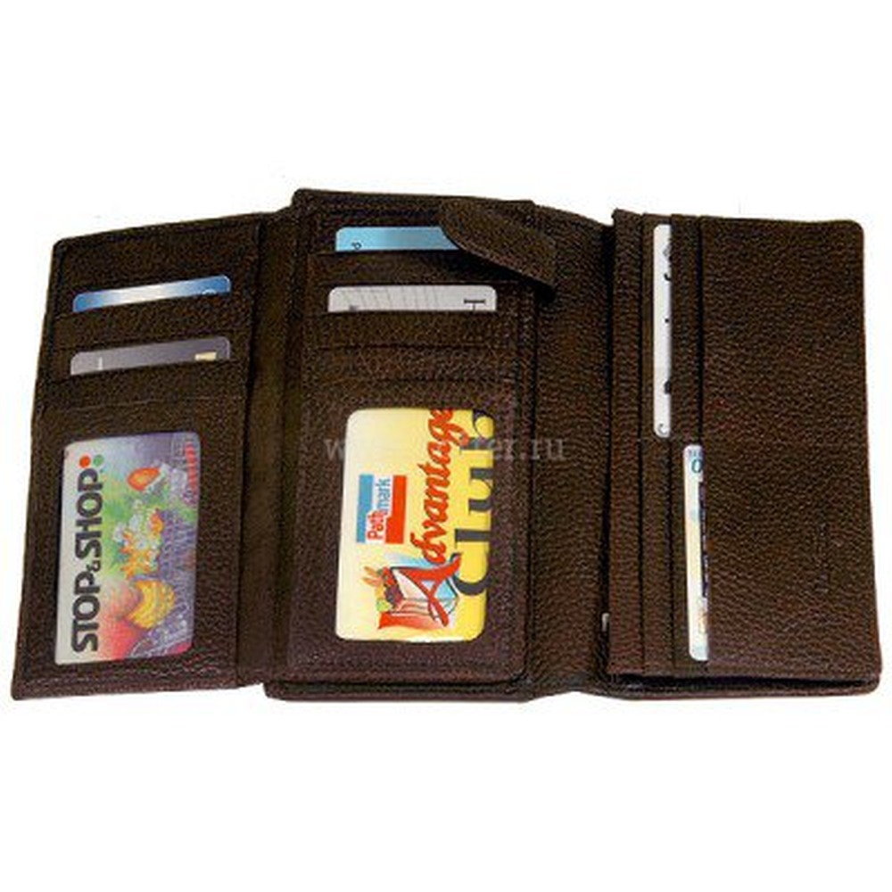 Портмоне Dr.Koffer из натуральной кожи коричневое
