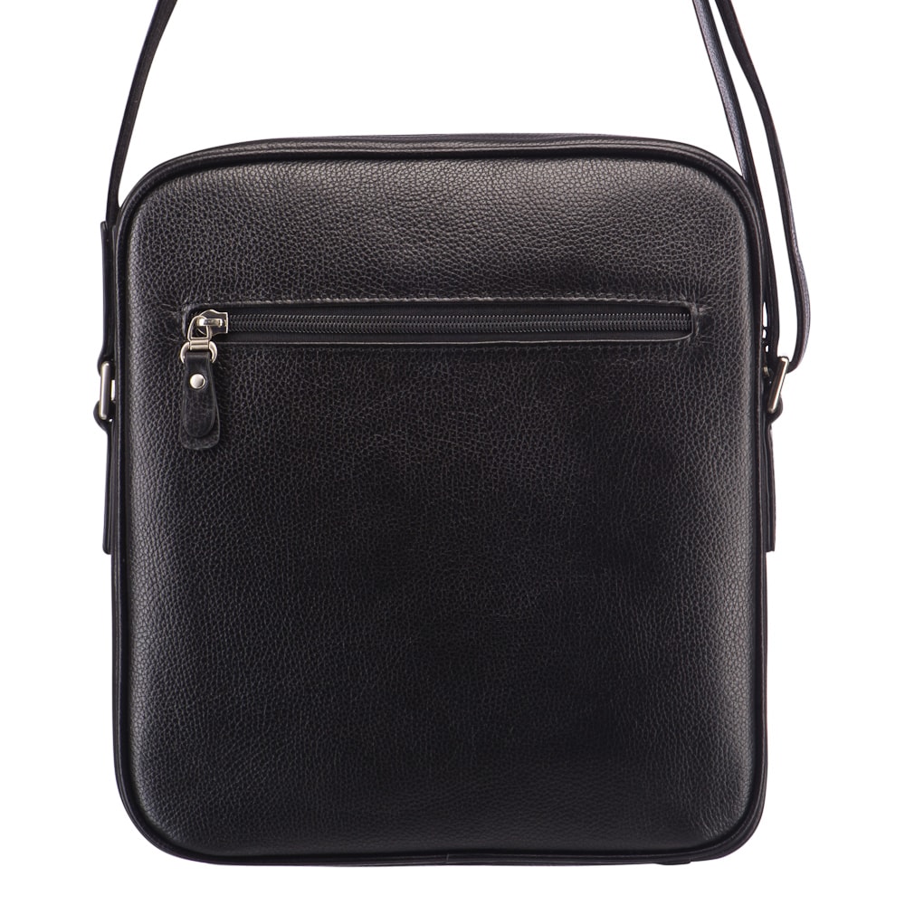 Сумка через плечо Dr.Koffer из натуральной кожи черная