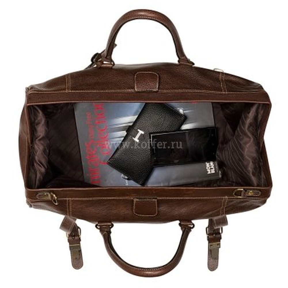 Сумка дорожная саквояж Dr.Koffer из натуральной кожи