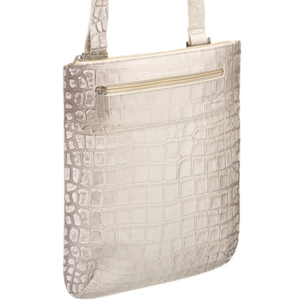 Сумка через плечо Dr.Koffer из натуральной кожи белая