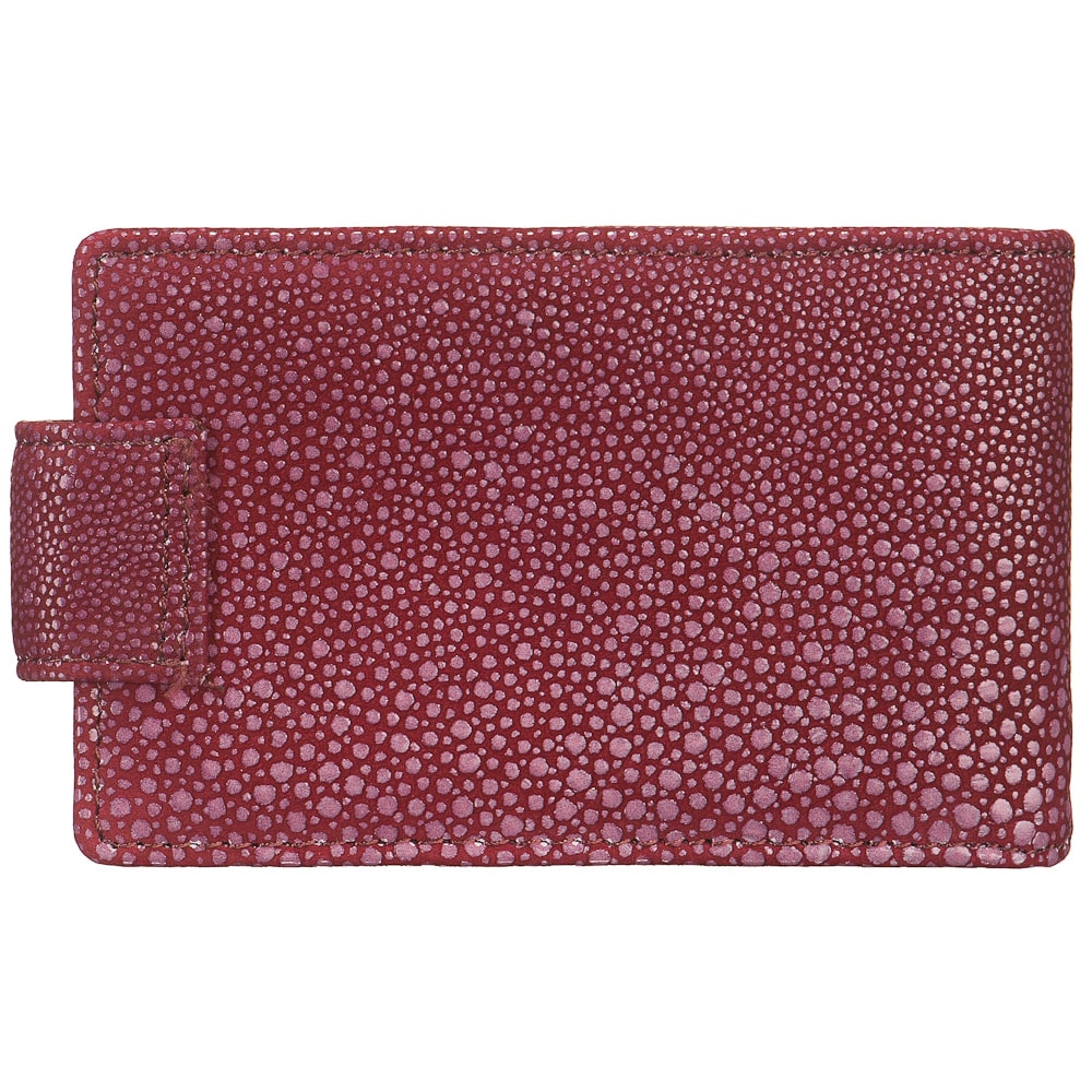 Визитница Dr.Koffer из натуральной кожи фиолетовая