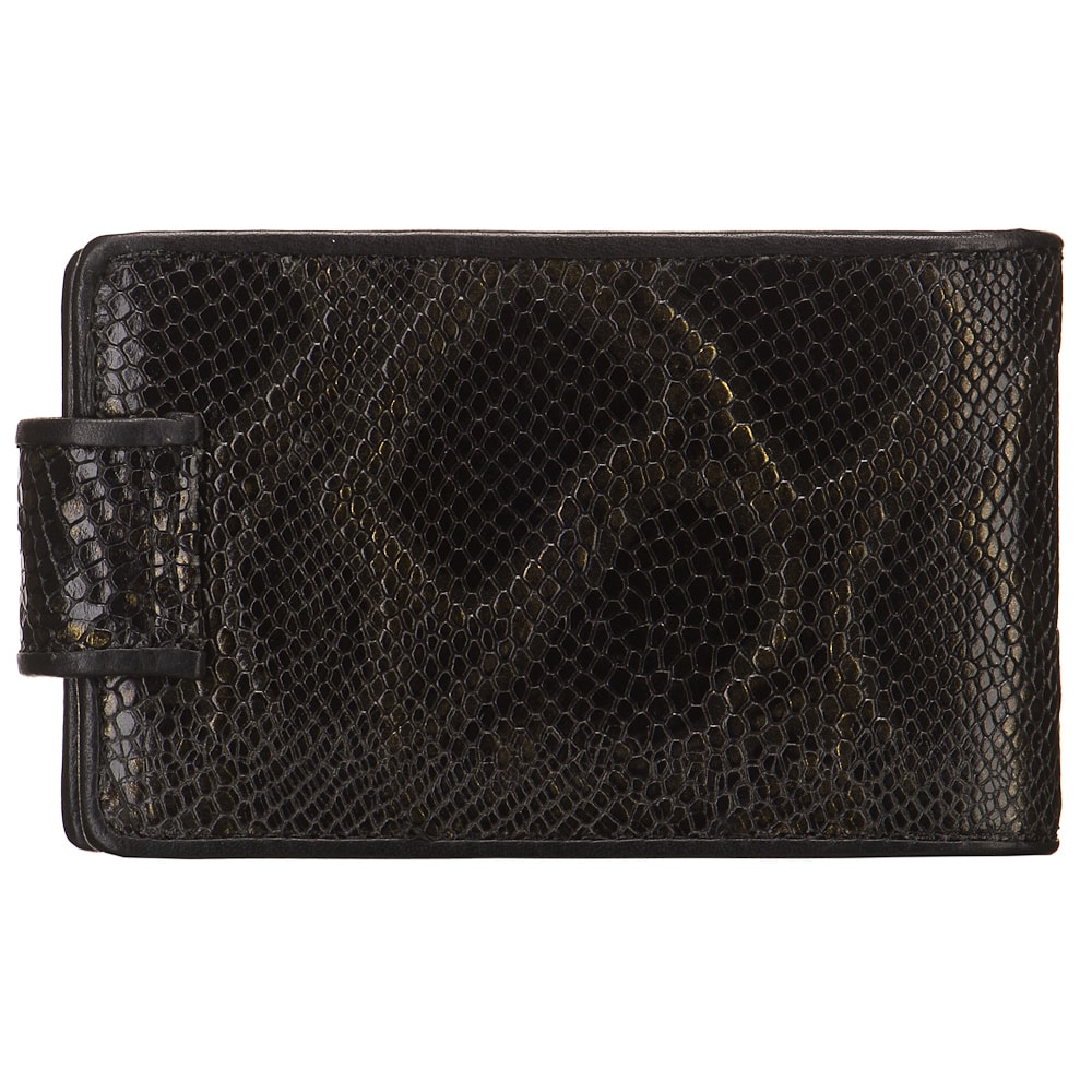 Визитница Dr.Koffer из натуральной кожи черная