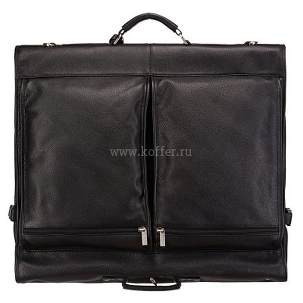 Сумка дорожная портплед Dr.Koffer из натуральной кожи черный