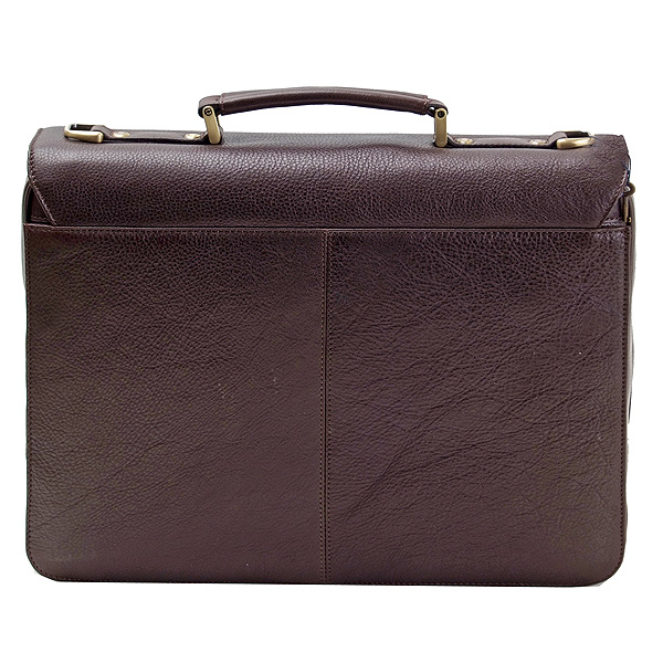 Портфель Dr.Koffer из натуральной кожи темно-коричневый