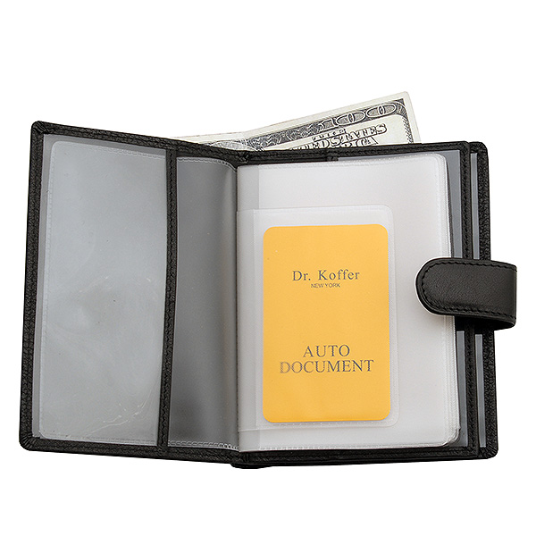 Обложка для паспорта/автодок из натуральной кожи Dr. Koffer