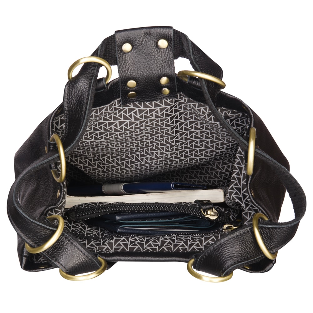 Рюкзак Dr.Koffer из натуральной кожи черный