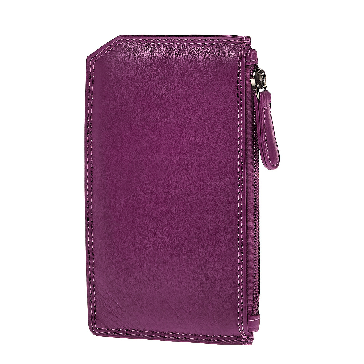 Кредитница Dr.Koffer из натуральной кожи фиолетовая
