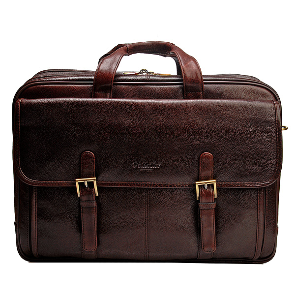 Дорожная сумка-портфель коричневого цвета Dr.Koffer B482420-02-09