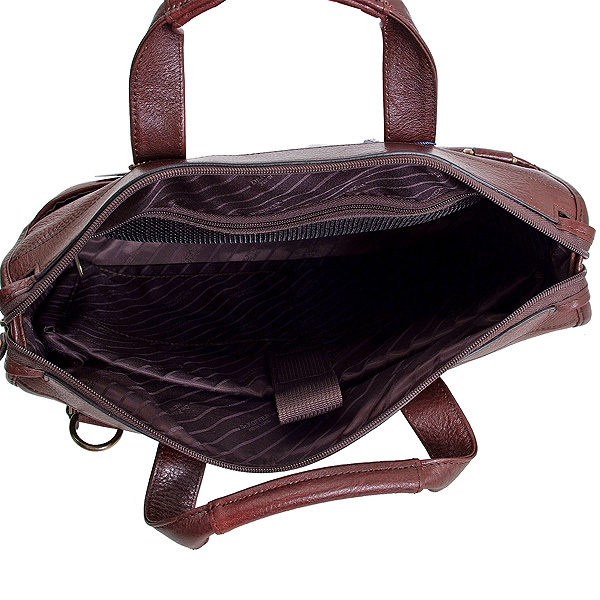 Коричневого цвета кожаная сумка для документов Dr.Koffer B408430-02-09