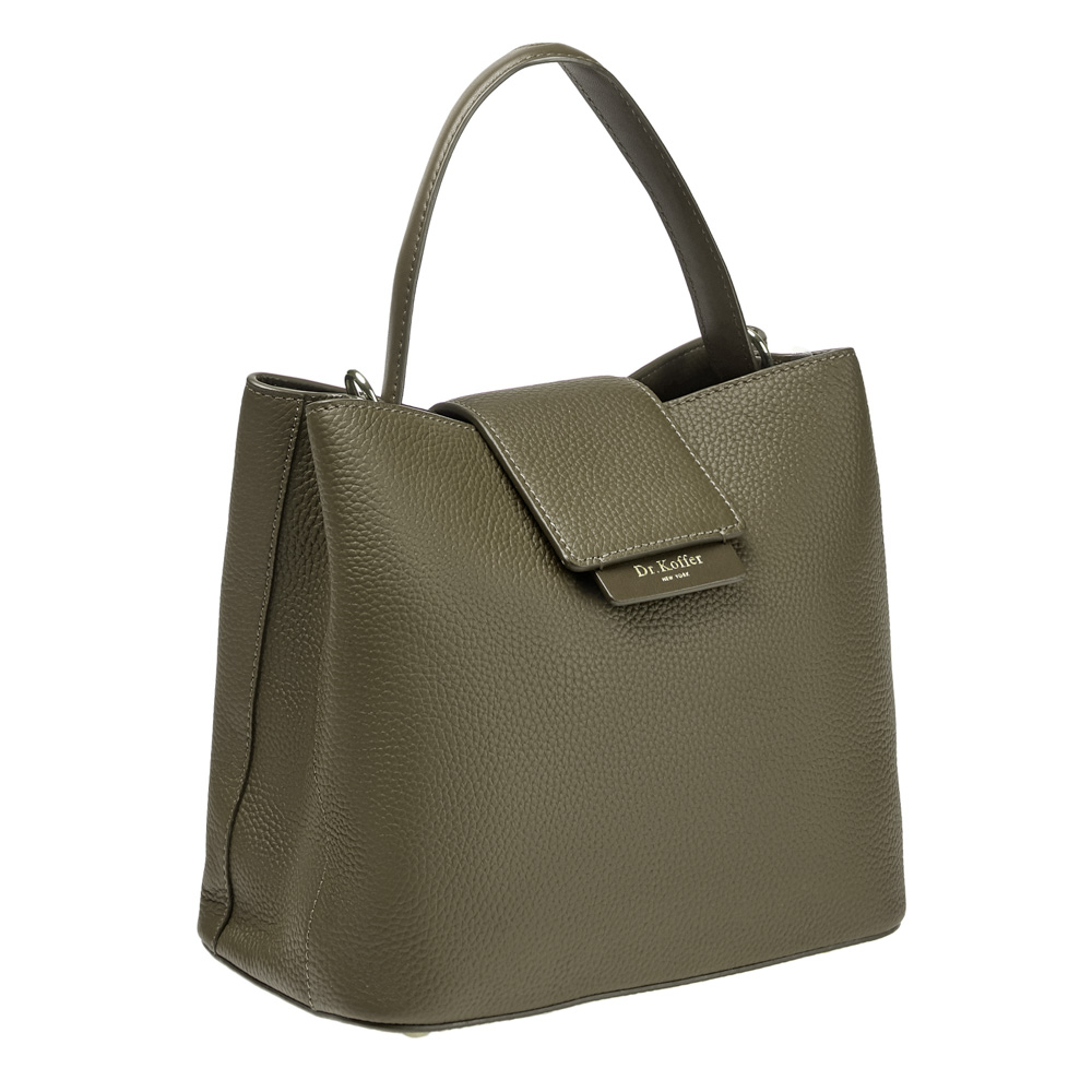 Сумка Dr.Koffer из натуральной кожи зеленая