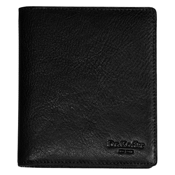 Визитница Dr.Koffer из натуральной кожи черная