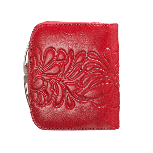 Кошелек Dr.Koffer из натуральной кожи красный