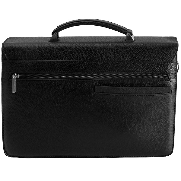 Портфель Dr.Koffer из натуральной кожи черный