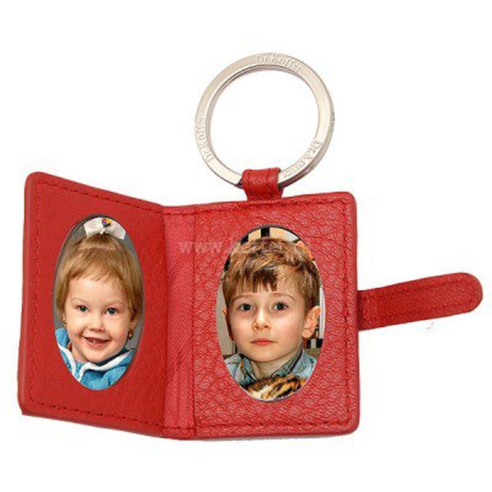 Брелок Dr. Koffer из натуральной кожи красный