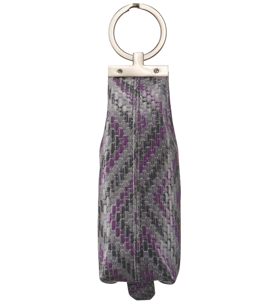 Ключница Dr.Koffer из натуральной кожи серая