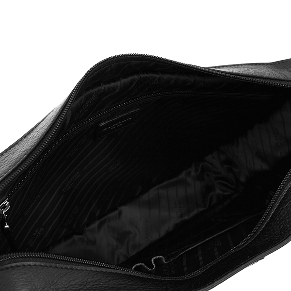 Сумка через плечо Dr.Koffer из натуральной кожи черная