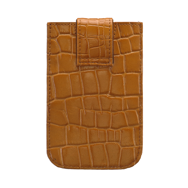 Чехол для телефона из натуральной кожи коричневый Dr.Koffer