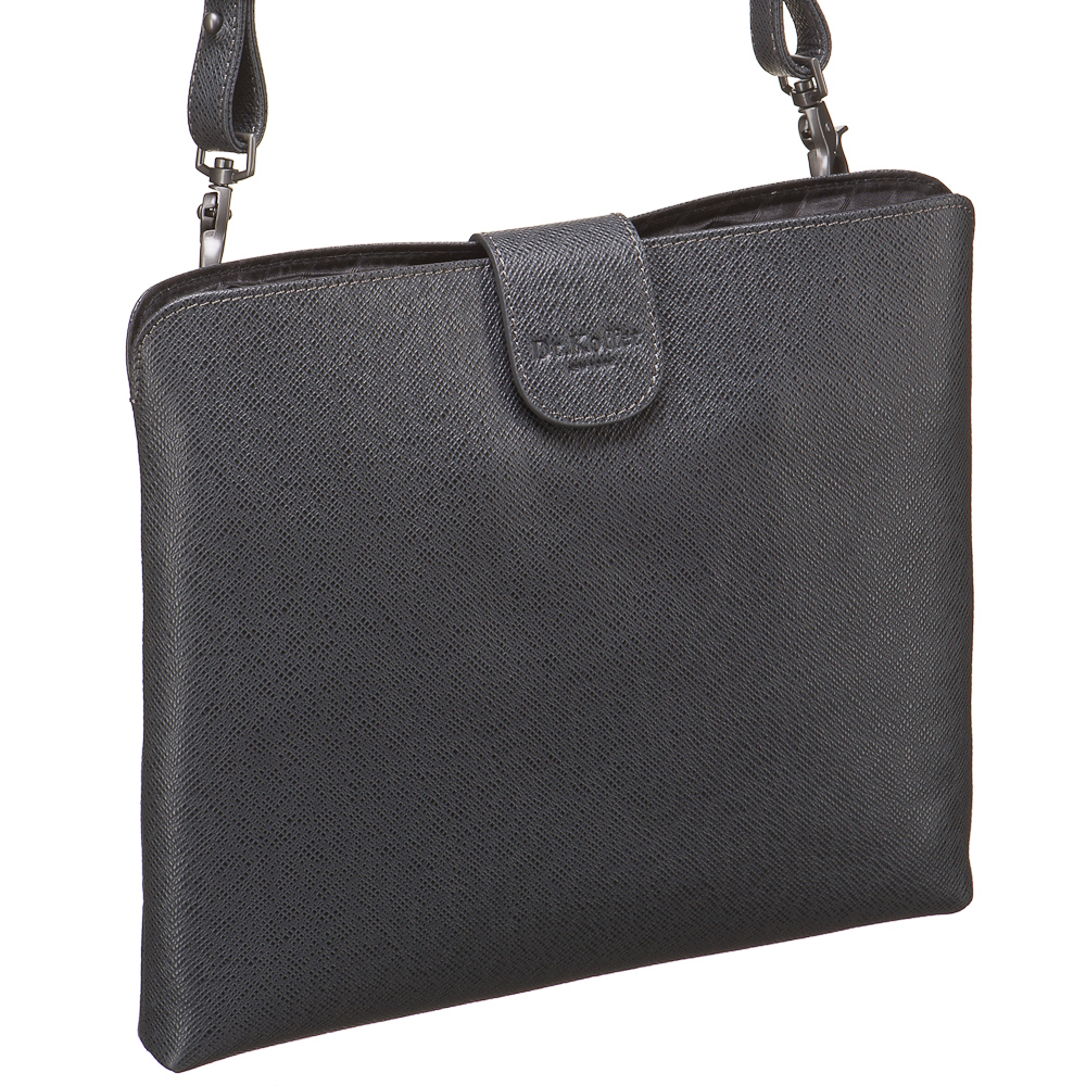 Серая сумка-чехол для iPad с тиснением под кожу Dr.Koffer M402528-141-77