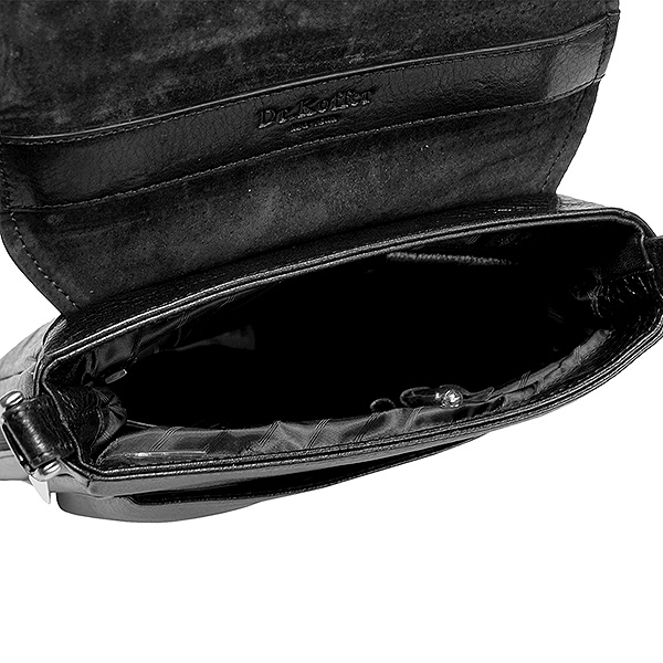 Сумка планшет Dr.Koffer из натуральной кожи черный