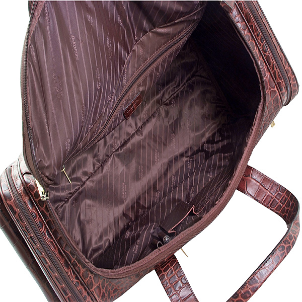 Сумка дорожная Dr.Koffer из натуральной кожи коричневая