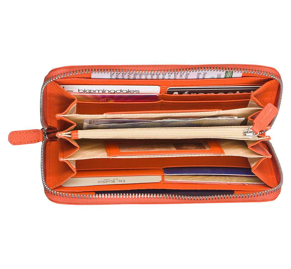 Портмоне Dr.Koffer из натуральной кожи розовое